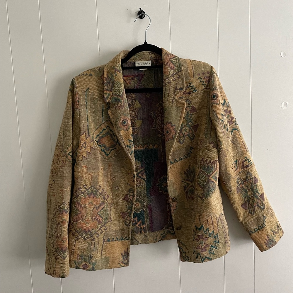 VTG 90s Southwest Tapestry Blazer